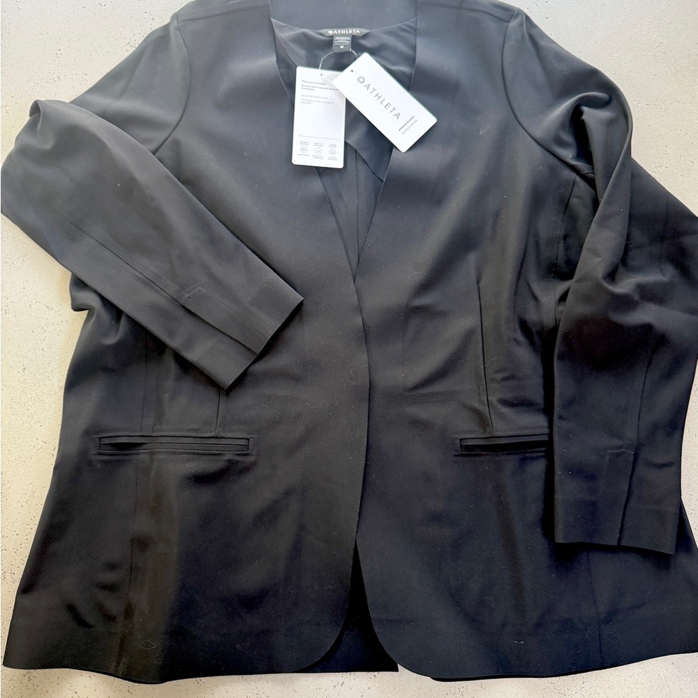 Athleta Avenue Blazer | Black | Size 18 | NWT | Luxe Stretch